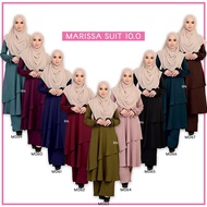 Suit Baju Labuh Muslimah Marissa Haji Umrah (Nursing) 10.0 | Suit Haji Umrah Plus Size