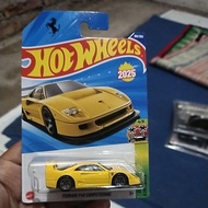 Hot wheels ferrari f40 competizione yellow