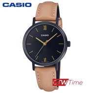 CASIO Standard นาฬิกาข้อมือผู้หญิง สายหนัง รุ่น LTP-VT02BL