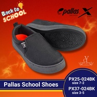 100% Original PALLAS JAZZ 205-024BK Pallas X-Series School Shoes Slip OnBlack Shoe | Kasut Sekolah P