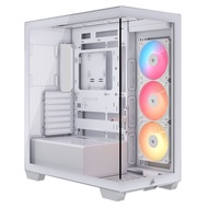 CORSAIR 3500X RS-R ARGB Tempered Glass Mid-Tower PC Case, White CS-CC-9011323-WW