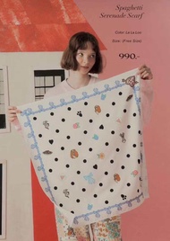 🐾🤍New+พร้อมส่ง🤍🐾ผ้าพันคอ/โพกศีรษะ🤍แบรน Endless♾️holiday🐾Lady and the Tramp🤍รุ่นใหม่🤍ลายน่ารัก ผ้าดี