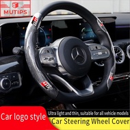 Toyota GR Car Carbon Fiber Water Transfer Printing Steering Wheel Cover Anti Slip Decoration Protect