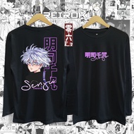 Anime T-shirt SENJU KAWARAGI Tokyo Revengers t-shirt distro long sleeve / short sleeve cotton combed