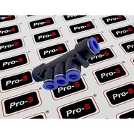 Pro-S PK Triple / Multiple Union Branch Pneumatic Fitting Tube size : 4 mm, 6 mm, 8 mm ( 4 pcs per P