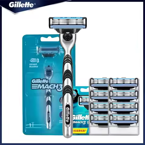 Genuine Gillette Mach 3 Manual Shaver For Men 3-Layers Blades Men's Razor Beard Shaving Hair Removal