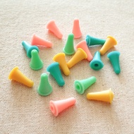 Manzige Yarn Stick Needle Cap Anti-slipping Sweater Needle Plug Knitting Tool Anti-dropping Rubber N