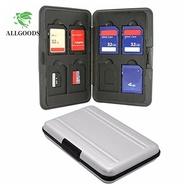 ALLGOODS SD Card Holder SDXC Storage Aluminum Case 16 Solts Memory Card Box SD/ SDHC/ SDXC Waterproo
