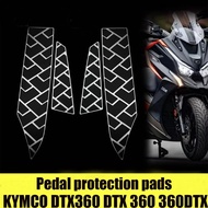 New Fit DTX360 Motorcycle Accessories Pedals Decorative Mats Foot Pedal Protection Pad For KYMCO DTX