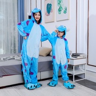 Pajamas For Women Kigurumi Adults Sulley Monster Onesies Anime Cosplay Costume Christmas One-Piece J