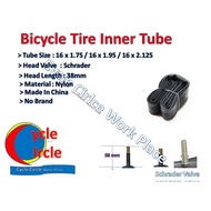 Bicycle Inner Tube – 16 x 1.75 / 2.125