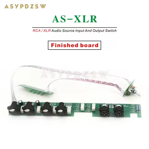 ASYPDZSW AS-XLR RCA/XLR Audio Source Input And Output Switch Board 2 Way RCA /XLR IN+1 Way RCA/XLR O