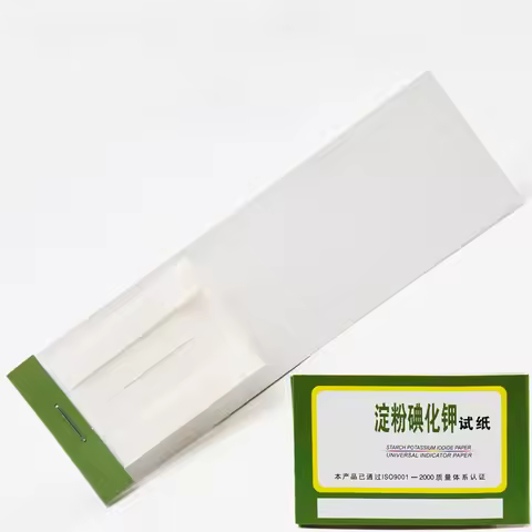 80 Strips Starch Potassium Iodide Test Paper Chemical Laboratory Test Strips Supplies