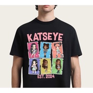 Kemeja Tee Kpop Oversized Y2k Gabriela Katseye Beautiful Chaos Katseye Tour Tee Chaos Streetwear Baj