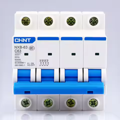 CHNT CHINT NXB-63 4P 1A 2A 3A 6A 10A 16A 20A 25A 32A 40A 63A 230V 380V Miniature Circuit breaker MCB