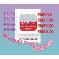 Maxis Share discounted topup. Prepaid Hotlink