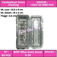 (50 Pcs) Mika Sausage Large H24 | Sausage Tray H 24