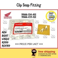 (10PC) 90666-SDA-A01 HONDA RS150 / RSX150 / BEAT / VARIO / ADV150 Clip Snap Fitting Cover 100% ORIGI