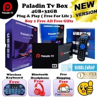 🔥paladin tv 📺 box 4gb+32gb Android 10 support 6k🔥Promo🔥 Ready stock🔥