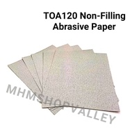 1 X 5pcs NON-FILLING ABRASIVE PAPER ABRASIVE SAND PAPER WATERPROOF / SANDPAPER KERTAS PASIR TOA120#