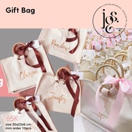 JORA Gift Bag with Rattan Handle