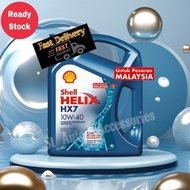 P.M Shell Helix HX7 10W40 (4 Liter) Semi Synthetic Engine Oil - Proton Perodua Honda Toyota Mazda Mi