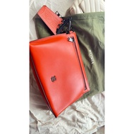 Bonia Orange Pouch Bag