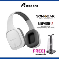 SonicGear Airphone 7 Bluetooth Headphones with Mic (Ultra Long Play Time Up To 10 Hours)