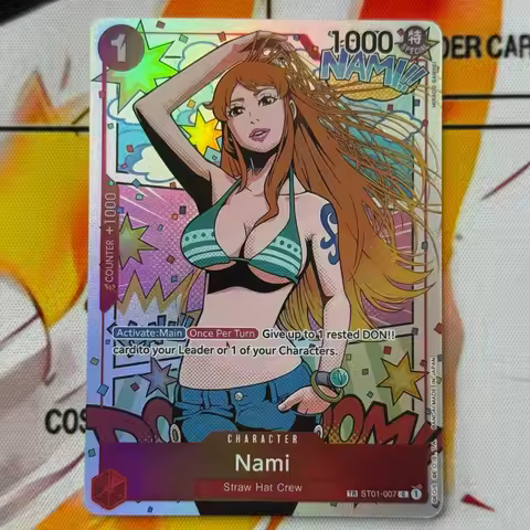 English DIY Proxy Card OP06 One Piece Wings Of The Captain Nami Collectible Card OPCG Classic Anime 