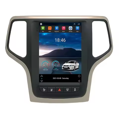 New Android 14 For Jeep Grand Cherokee WK2 2014 - 2019 Tesla Style Car Radio Navigation GPS Multimed