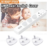 SG STOCK 12pcs UK Power Socket Cover 3pin Plug Safety Protector Guard Wall Plug Socket Cover