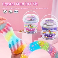 Slime Bucket Toy for Kids Glassy Clear Slime Bucket with Add-Ins For Children DIY Slime Kit for Kids