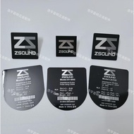 Sound Speaker Audio Sign Sticker zsound Audio Aluminum Sign Nameplate Speaker Sound Speaker Logo OEM