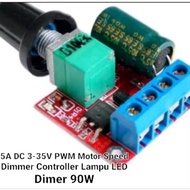 Dimmer 5A DC 335v PWM Motor Speed Dimmer Controller LED Light Dimmer 90W with casing DC Motor Speed 