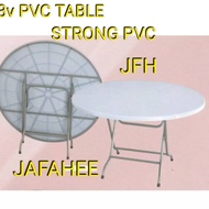 JHD 3V 3 FEET Round Plastic Table / Meja Makan Lipat