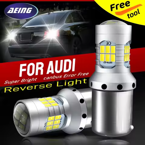 2pcs LED Reverse Light Blub Backup Lamp 1156 P21W 7506 BA15S No Error For Audi A3 8L 8P A4 B5 B6 A6 