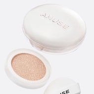[AMUSE] Ceramic Skin Perfector Vegan Cushion Foundation (Full Set + Refill + 1 more puff) - 5 Shades