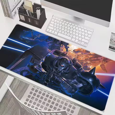 90x40cm Mouse Pad Mechanical Warrior G-gundam Z-zaku II XXL Speed Computer Keyboard Desk Mat Laptop 