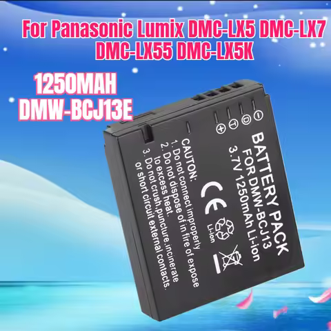 1250MAH DMW-BCJ13E DMWBCJ13E Battery for Panasonic Lumix DMC-LX5 DMC-LX7 DMC-LX55 DMC-LX5K Digital C