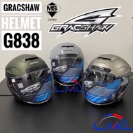 Gracshaw Helmet Gaizer G838 Openface Malaysia Sirim M L XL 2XL Helmet Motor Murah Helmet Shoei JF3 M