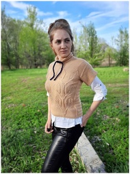 手工編織 套頭毛衣 背心 女款，手工毛衣，針織毛衣