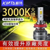 Whale Special Yellow Light 60W 3000K LED Fog Headlight Locomotive Bulb H7 H1 H4 H11 9005 H8 H16 Far