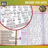 AL-QURAN MUSHAF LATIN WORD TRANSLATION WORD UK A5 FR PRAYER TASBIH
