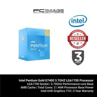 Intel Pentium Gold G7400 3.7GHZ, 2C/4T, 6MB Cache LGA1700 Processor