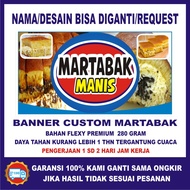 Banner martabak mini banner / martabak telur mini / banner martabak manis / spanduk martabak bangka 