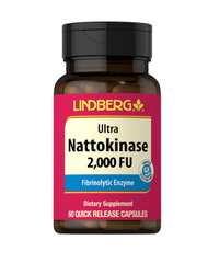 นัตโตไคเนส Nattokinase (2000 FU) 60 Quick Release Capsules LindBerg