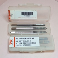 Handtap M53.50.8 Brand YG1 Korea Tap Bolt Key 8 Hand tap SET YG M5 红 0.8 new original