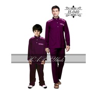 🛍️SHOPPINK Baju Raya Melayu Sedondon Ayah & Anak (Magenta)🛍️