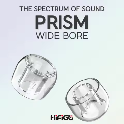 Divinus Prism Wide Bore LSR Earphone Eartips For 4-6mm Nozzle, Earphone Ear Tips for Dunu Davinci, A