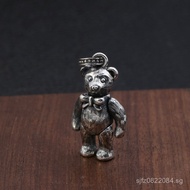 Pure Silver Exquisite Korean Style Craft Thai Silver Birthday Gift Cute Bear Pendant Creative925Whol